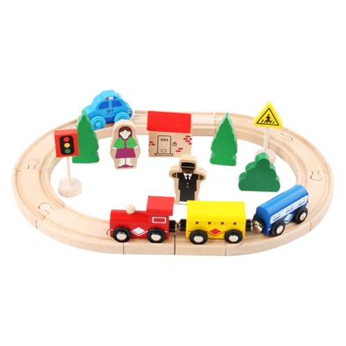 HONITANO 1 Satz 32 Stück 8-stelliger Schienen Zug interaktives holzeisenbahn für Train Toy Puzzle- für pädagogisches für hölzern Colorful HONITANO 1 Satz 32 Stück 8-stelliger Schienen Zug interaktives holzeisenbahn für Train Toy Puzzle- für pädagogisches für hölzern Colorful von HONITANO