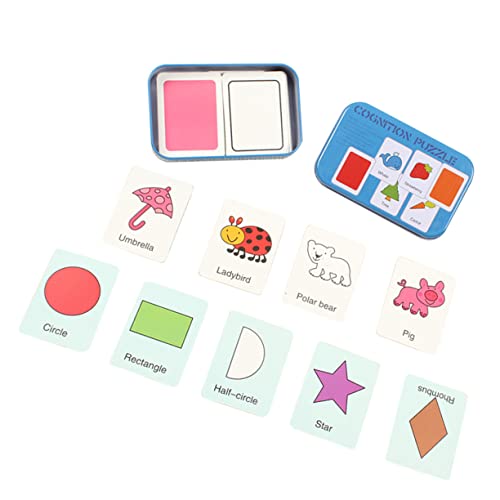 HONITANO 1 Satz 32 Stück Kinderfrühes Lernspielzeug Lernendes kognitives Lernspielzeug für Alphabetisierung Alphabetisierungs-Puzzle- Alphabetisierungsspielzeug Blue von HONITANO
