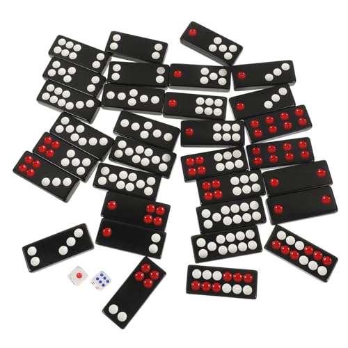 HONITANO 1 Satz Chinesische Traditionelle Paigow Spielsteine Paigow Poker Brettspiel für Partys Zuhause Reisen Hochwertige Verarbeitung Leicht und Tragbar für Unterhaltung von HONITANO