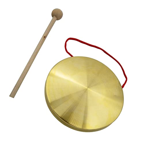 HONITANO 1 Satz Chinesischem Gong Handgong aus Kupfer Kreatives Musikinstrument für Festivals und Partys Durchmesser Schlägel Musikspielzeug für Erwachsene von HONITANO