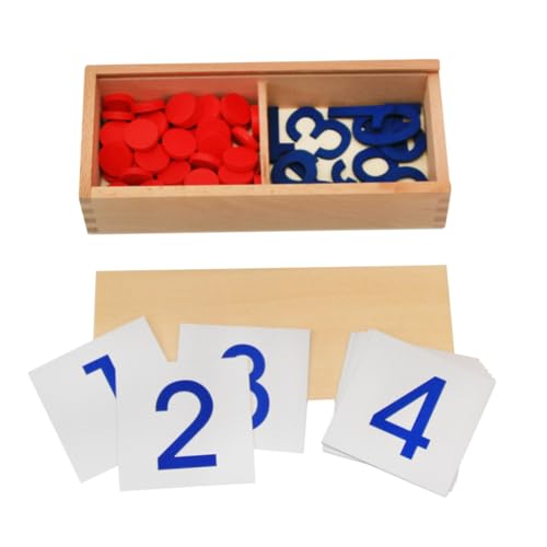 HONITANO 1 Satz Digitale Mathe-lehrmittel Kinderspielzeug Lernspielzeug Berechnen Pädagogisches Rechenspielzeug Lustiges Heimspielspielzeug Zum Frühen Lernen Lehrhilfe Hölzern von HONITANO