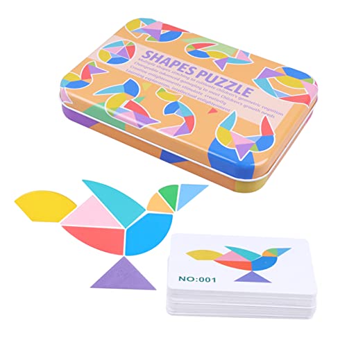 HONITANO 1 Satz Holz Tangram Puzzle für Kreatives Pädagogisches für Kleinkinder Frühkindliche Lernhilfe Eiform für Entwicklung Kognitiver Fähigkeiten HONITANO 1 Satz Holz Tangram Puzzle für Kreatives Pädagogisches für Kleinkinder Frühkindliche Lernhilfe Eiform für Entwicklung Kognitiver Fähigkeiten von HONITANO