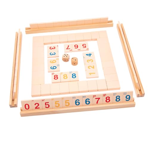 HONITANO 1 Satz Holzspielzeug Digitales Brettspiel für Lernspiel zur Zahlenordnung Spieler Familienunterhaltung für Eltern für Spieleabende und Kindergeburtstage von HONITANO