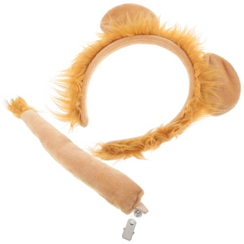 HONITANO 1 Satz Kostüm Set mit Ohren Haarreif und Teiliges Tierkostüm Zubehör für Karneval Halloween und Mottopartys von HONITANO