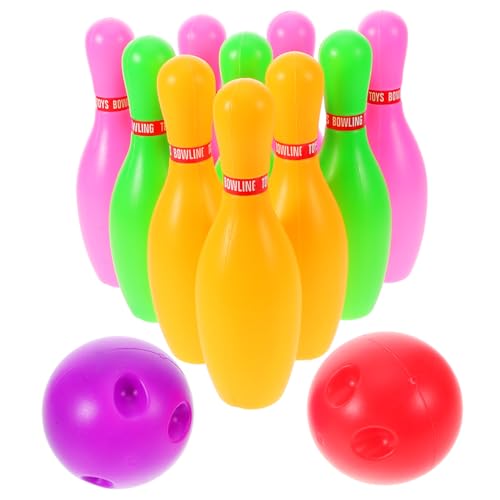HONITANO 1 Satz Kreatives Bowling Set für Bunten und Ballspielzeugen für Interaktive Indoor Spiele für Familienaktivitäten und Motorische Fähigkeiten Fördern HONITANO 1 Satz Kreatives Bowling Set für Bunten und Ballspielzeugen für Interaktive Indoor Spiele für Familienaktivitäten und Motorische Fähigkeiten Fördern von HONITANO