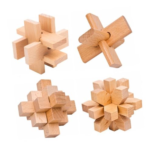 HONITANO 1 Satz Luban-Schlossspielzeug Denksportaufgaben für Entwirrungsrätsel Holz Denksportaufgabe Puzzle-Gadgets Gehirnschraubenspiel Denksportaufgaben Rätsel Bambus HONITANO 1 Satz Luban-Schlossspielzeug Denksportaufgaben für Entwirrungsrätsel Holz Denksportaufgabe Puzzle-Gadgets Gehirnschraubenspiel Denksportaufgaben Rätsel Bambus von HONITANO