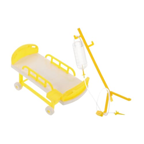 HONITANO 1 Satz Medizinisches Bett Arzt Vorgeben Simulieren Kind Mädchen Verkleide Dich Als Rollenspiel Medizinische Spielzeugsets Doktorgeschenke Plastik Yellow von HONITANO