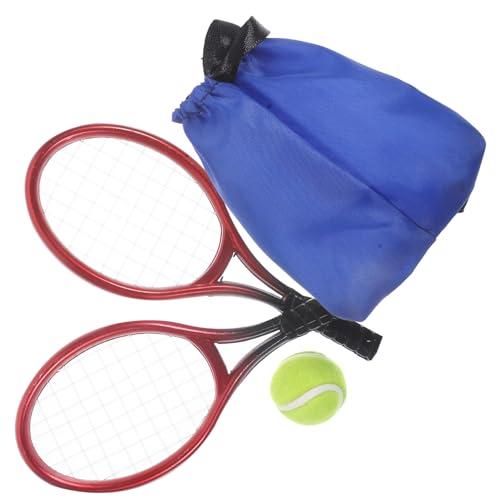 HONITANO 1 Satz Mini-Tennis-Set Schläger Miniatur -Bücherregal Dekoration für Miniaturhäuser Tennis- Werkzeug spielzeuge lustiges Minihouse-Tool Fotografie Requisiten Mini-Tool von HONITANO