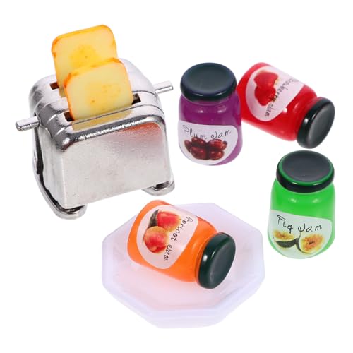 HONITANO 1 Satz Mini-Toaster für kinderspielzeug Toys for mini Oven minibacköfen Puppenhausdekoration Mini-Modell Miniatur-Ornamente Puppenhaus-Requisite Harz von HONITANO