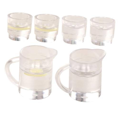 HONITANO 1 Satz Mini-tassen Mit Wasser Isoliert Küche Geschirr Mini-limonadenkessel Mini-Essen Mini-limonadenbecher Mini-küchenutensilien Miniatur-limonadenkessel Plastik HONITANO 1 Satz Mini-tassen Mit Wasser Isoliert Küche Geschirr Mini-limonadenkessel Mini-Essen Mini-limonadenbecher Mini-küchenutensilien Miniatur-limonadenkessel Plastik von HONITANO