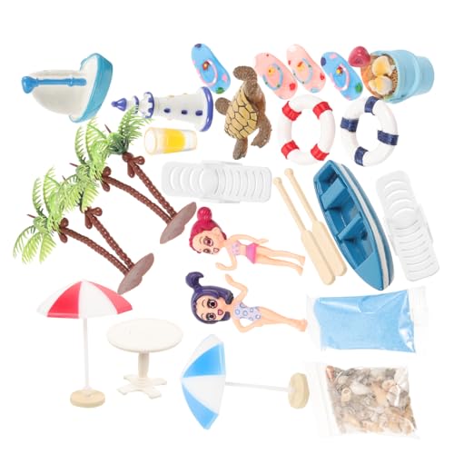 HONITANO 1 Satz Miniaturverzierung Im Strandstil Für Den Strand Puppe Strandsandsifter Figuren Sandkasten Für Bausatz Sand Für Sandkasten Mini-Ornament Plastik von HONITANO