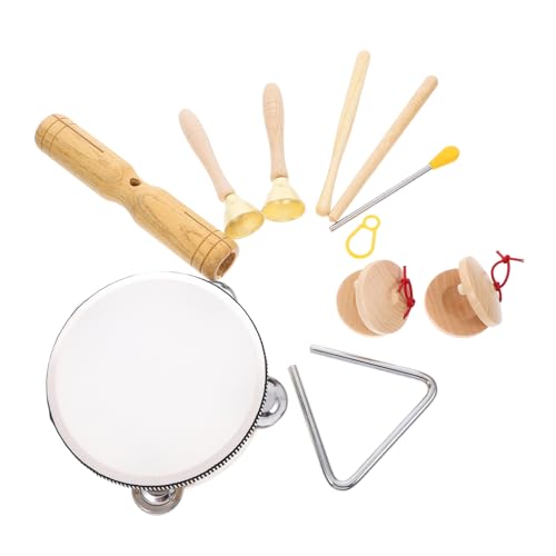 HONITANO 1 Satz Musikspielzeug Set aus Holz für Kleinkinder Teiliges Percussion Instrumente Set für Musikalische Früherziehung Jährigen für Unterwegs Freien HONITANO 1 Satz Musikspielzeug Set aus Holz für Kleinkinder Teiliges Percussion Instrumente Set für Musikalische Früherziehung Jährigen für Unterwegs Freien von HONITANO