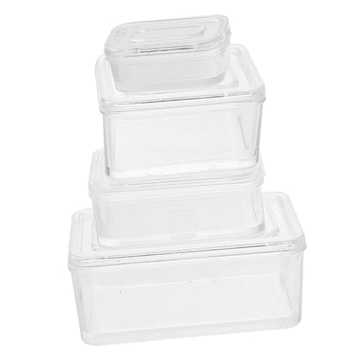 HONITANO 1 Satz Puppenhaus-Lunchbox Küchenzubehör für Puppenstuben Container Mini- -Küchendekoration Korb bastelzeug Dollhouse playmobile Lunch-Box Mini schmücken Miniaturgehäuse Plastik von HONITANO