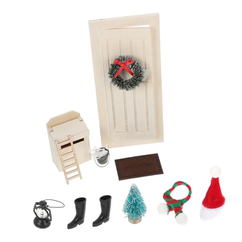 HONITANO 1 Satz Puppenhaus Miniatur weihnachtsdeko für Dekoration Schlafzimmer geldgeschenke Weihnachten Weihnachts-Mini-Türdekor Dekoration für Weihnachtsfeiern Plastik HONITANO 1 Satz Puppenhaus Miniatur weihnachtsdeko für Dekoration Schlafzimmer geldgeschenke Weihnachten Weihnachts-Mini-Türdekor Dekoration für Weihnachtsfeiern Plastik von HONITANO