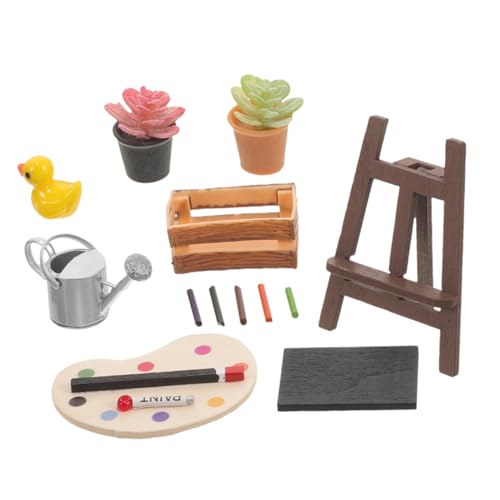 HONITANO 1 Satz Puppenhaus-Modell Dekoration Spielzeuge Mini-topfblume Miniaturspielzeug Miniatur Mini- -Layout-Requisite Mini-malspielzeug Miniaturmodell Mini-Modell Plastik von HONITANO