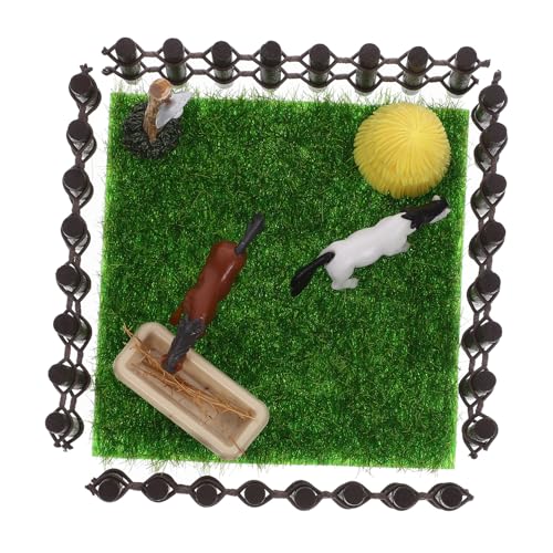 HONITANO 1 Satz Puppenhaus-Rennbahn kulich Form plastikenten straßenlaterne Modellbau dollhaus plasure realistisch Miniatur Mini-Spielzeugstallmodell Kleiner Spielzeugpferdestall Coffee von HONITANO
