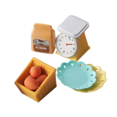 HONITANO Mini Backen Spielzeug Set Spielzeug Geschirr Kit Realistische Korb Für Puppenhaus von HONITANO