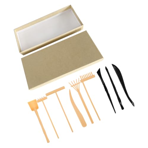 HONITANO 1 Satz Sandrechen sandspielzeug Set Zen Garten Set Gartenrechen-Set Sandkasten Zubehör Sand Malset Zen-Garten-Set Mini-Rechen Sandwerkzeuge Mini-Gartenset Kleiner Rechen Plastik von HONITANO