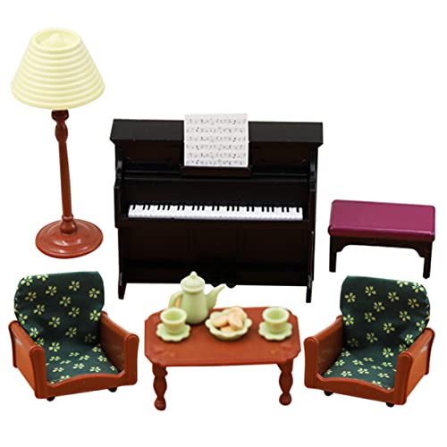 HONITANO 1 Satz Sofa Klavier Teese Rvice Miniaturspielzeug Interessantes Miniaturmodell Miniaturmodell Miniaturen Zum Basteln Miniaturmodell Aus Holz Mini- Plastik von HONITANO