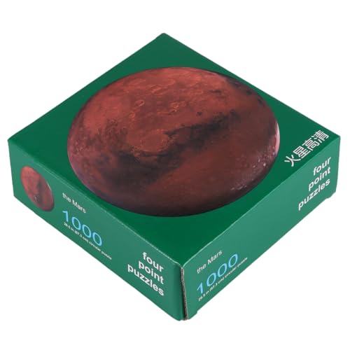 HONITANO 1satz Teile Planet Puzzle Kreatives Rundpuzzle Zur Stressbewältigung Für Und Mars-Design Für Familie Und Freunde von HONITANO