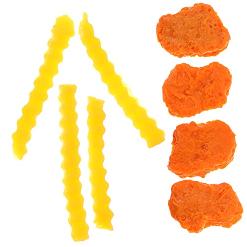 HONITANO 1 Satz Teiliges mit Fake Chicken und Pommes Realistische Deko für Restaurant und Fotografie für Präsentationen und Ausstellungen HONITANO 1 Satz Teiliges mit Fake Chicken und Pommes Realistische Deko für Restaurant und Fotografie für Präsentationen und Ausstellungen von HONITANO