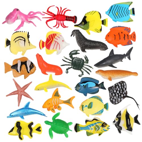 HONITANO 1 Satz Tropisches Fisch Modell Aquarium live klein Geburtstag plastikfische Unterwasser Dekoration Exotische Fischmodelle Meeresbewohner Dekoration Ornament Mini-Tierfiguren von HONITANO