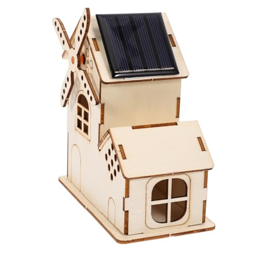 HONITANO 1 Satz Unfertiges Holz Solarbetriebene Wissenschaftsprojekt für DIY Bastelset für Experimente Pädagogisches für Jungen von HONITANO