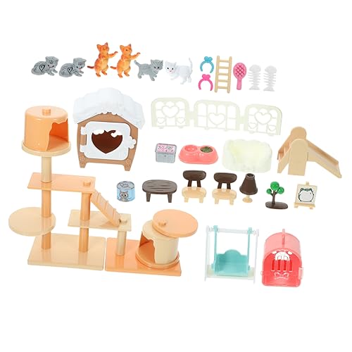 HONITANO 1 Satz spielhaus für Kinderzimmer Dekoration Teamwork Langlebiges Katzenfiguren Kleinkindspielzeug vorgeben Kits Plastik HONITANO 1 Satz spielhaus für Kinderzimmer Dekoration Teamwork Langlebiges Katzenfiguren Kleinkindspielzeug vorgeben Kits Plastik von HONITANO