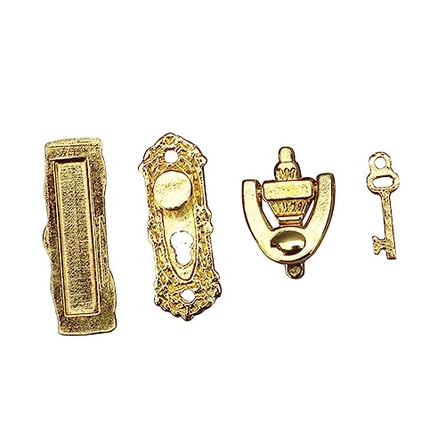 HONITANO 1 Set Hardware Dekorationszubehör Mini Hardwares Basteln Puppenhaus Schloss Tür Innendekoration Puppenhaus Zugring Mini Zugring Miniatur Türschloss Goldenes HONITANO 1 Set Hardware Dekorationszubehör Mini Hardwares Basteln Puppenhaus Schloss Tür Innendekoration Puppenhaus Zugring Mini Zugring Miniatur Türschloss Goldenes von HONITANO