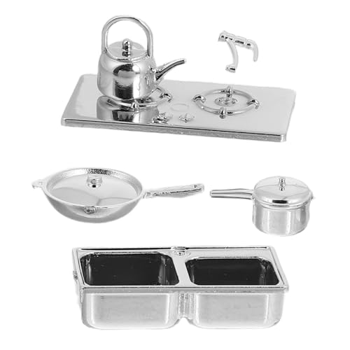 HONITANO 1 Set Küchengeschirr Modell Requisiten Puppenhaus Mini Küche Requisiten Puppenhaus Miniaturen Miniatur Küchengeschirr Puppenhaus Küchenzubehör Niedliche Miniatur Sachen von HONITANO