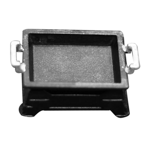 HONITANO Realistischer Mini-Grill Fischteller Küchenminiatur Für Jungen- Und Mädchenzimmerdekoration von HONITANO