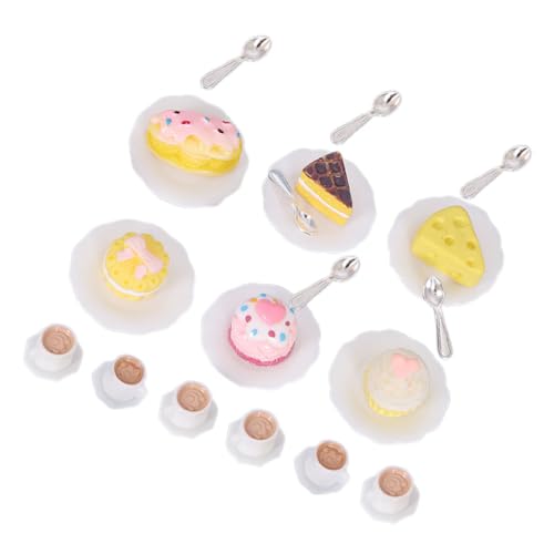 HONITANO 1 Set Miniatur-lebensmittelzubehör, Puppenhaus-küchenzubehör, Mini-kaffeetasse Und Kuchenmodell, Rollenspiel-lebensmittelmodell, DIY-puppenhaus-Fake-Food-Spielzeug HONITANO 1 Set Miniatur-lebensmittelzubehör, Puppenhaus-küchenzubehör, Mini-kaffeetasse Und Kuchenmodell, Rollenspiel-lebensmittelmodell, DIY-puppenhaus-Fake-Food-Spielzeug von HONITANO