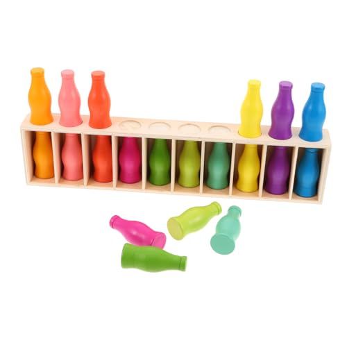 HONITANO 1 Set Montessori-farbenzuordnungsspiel Aus Holz, Pädagogisches Farbsortier-sensorikspielzeug, Verbessert Die Hand-Auge-koordination Und Die Kognitiven Fähigkeiten Für Kinder Und von HONITANO