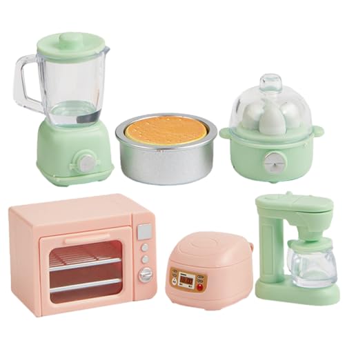 HONITANO 1 Set Puppenhaus Mini Küche Küche Puppen Miniatur Küchengerät Puppenzubehör Puppenhaus Dampfgarer Puppenhaus Essen Babypuppe Mini Layout Requisiten Abs von HONITANO