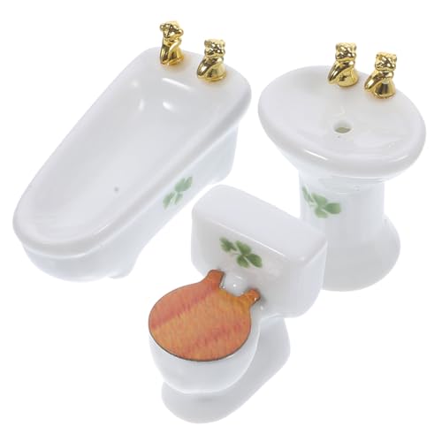 HONITANO 1 Set Puppenhaus Ornament Tiny Badezimmermöbel Badezimmermöbel Keramik Badezimmer Rollenspiel HONITANO 1 Set Puppenhaus Ornament Tiny Badezimmermöbel Badezimmermöbel Keramik Badezimmer Rollenspiel von HONITANO