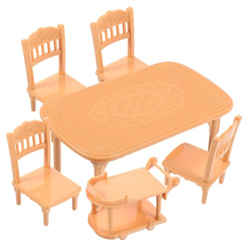 HONITANO 1satz Miniaturmöbel Set Für Puppenhaus Teiliges Kunststoff Esszimmer Tisch Und Stühle Realistische Deko Für Puppenhäuser Für Kreative Spielwelten Und HONITANO 1satz Miniaturmöbel Set Für Puppenhaus Teiliges Kunststoff Esszimmer Tisch Und Stühle Realistische Deko Für Puppenhäuser Für Kreative Spielwelten Und von HONITANO
