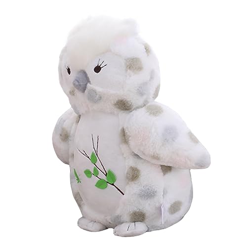 HONITANO 1 Stück Eule Animals Toys for Puppen Puppengeschenk Soft Toy nachsprechende stofftiere kinderpuppen Plüschpuppe Plüschpuppe PP Baumwolle Weiß von HONITANO