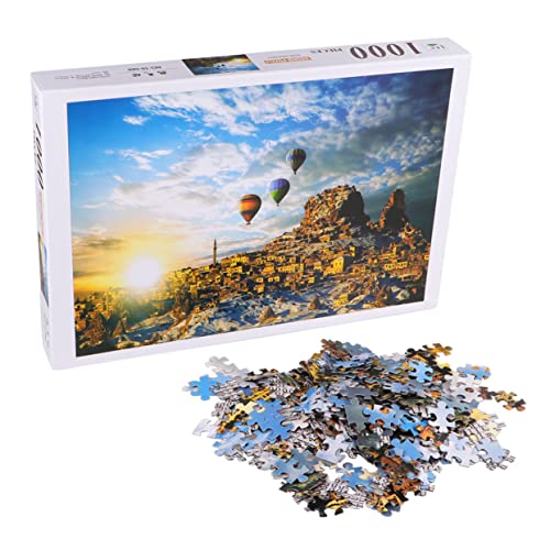 HONITANO 1 Stück Frühes Lernen Rätsel für Erwachsene Puzzle pädagogisches heißluftballon Educational Toy Hot air Balloon heissluftballon von HONITANO
