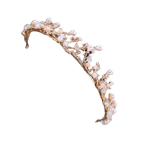 HONITANO 1 Stück Goldene Kinderkrone Tiara-kopfschmuck Für Kleine Mädchen Kleine Mädchenparty Tiara Des Kleinen Mädchens Party-kopfschmuck-accessoire Krone Des Jungen Mädchens Legierung von HONITANO