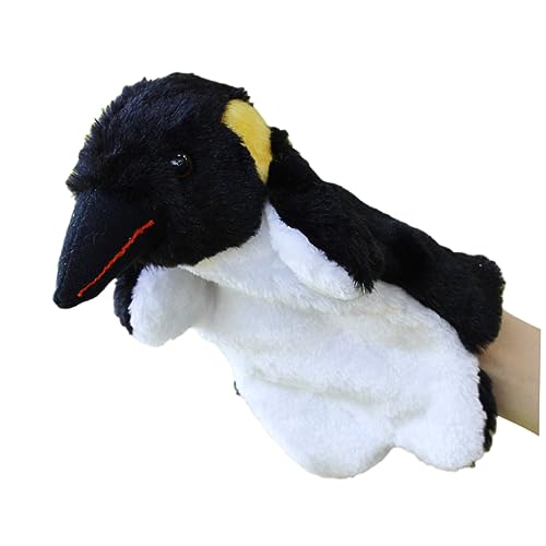 HONITANO 1 Stück Handpuppen Pinguin Finger Puppets Handpuppe Pinguin Handpuppe plüsch Pinguin Pädagogisches Kuscheltier Handpuppe Plüsch Handpuppe Black von HONITANO