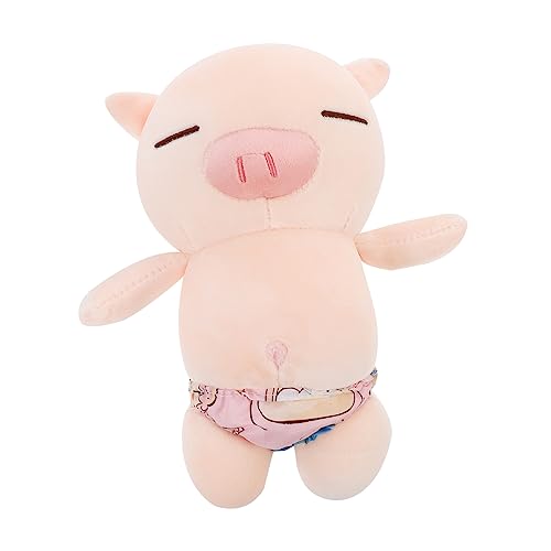HONITANO 1 Stück Lustige Schwimmshorts Schwein Puppe Kreative Plüsch Schwein Weiches Hautfreundliches Kuscheltier für Dekoration von HONITANO