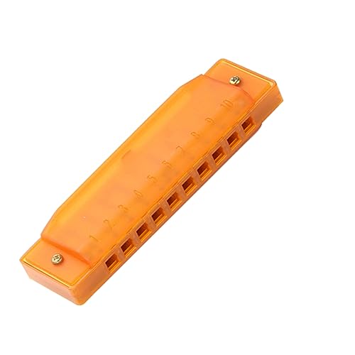 HONITANO 10 Musik-mundharmonika- Mundharmonika-Instrument Orange von HONITANO