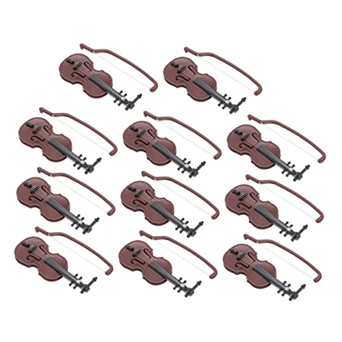 HONITANO 10 Sätze Miniatur Violine Deko Realistisch Gestaltetes Musikinstrument Wohnzimmer Schlafzimmer Puppenhaus Zubehör Künstlerische Heimdekoration mit Glatter Oberfläche Langlebig HONITANO 10 Sätze Miniatur Violine Deko Realistisch Gestaltetes Musikinstrument Wohnzimmer Schlafzimmer Puppenhaus Zubehör Künstlerische Heimdekoration mit Glatter Oberfläche Langlebig von HONITANO