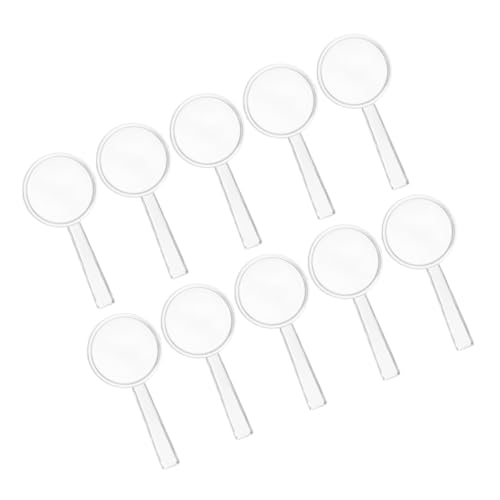 HONITANO 10 Stück Lupe digital Nacht Lichter nachtlicht fliegen klein vergrößerungsglas Kinderversorgung Kinderwissenschaft erforschen Plastik Transparent von HONITANO