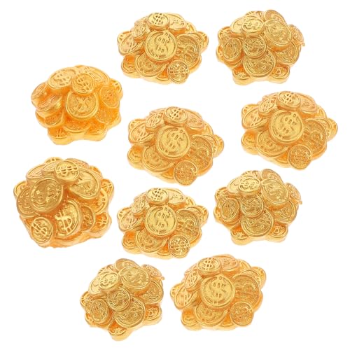 HONITANO 10 Stück Mini Stapel Mini Figur Mini Puppenhaus Piratenmünzen Mini Ornamente Piratenparty Dekorationen Winzige Tierfiguren Für Realistisches Falschgeld Goldenes von HONITANO