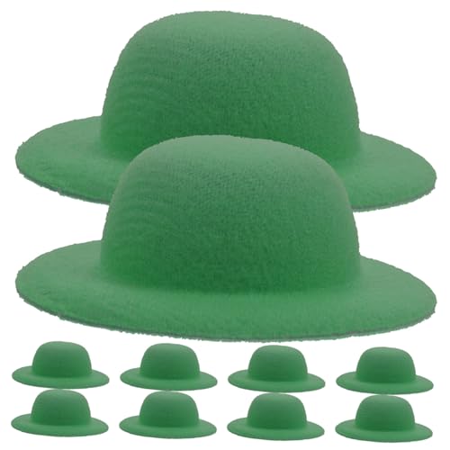 HONITANO 10 Stück Miniatur Hüte Teiliges Kreative DIY Bastelaccessoires für Puppen Mini Haus Dekoration Echte Kleine Hüte für Fotos und Partys für Lebendige Bastelprojekte von HONITANO