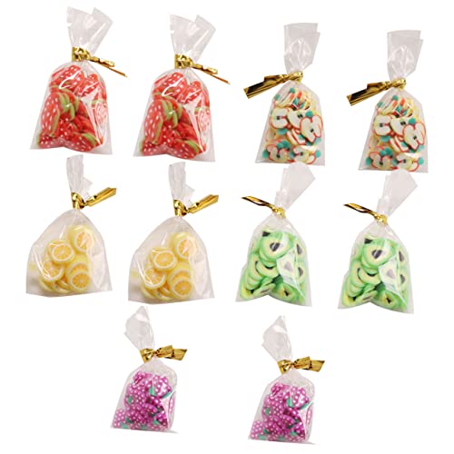 HONITANO 10 Stück Miniatur Süßigkeiten Mini Lebensmittel Mini Schmuck Mini Zubehör Mini Süßigkeiten Bastelarbeiten DIY Simulierte Requisite Miniatur Süßigkeiten Modell von HONITANO