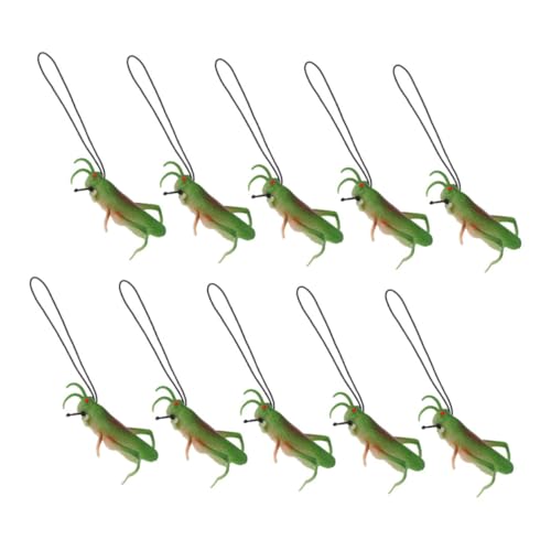 HONITANO 10 Stück Modell Tiermodell Party Favor Bugs Gefälschte Tiere Realistische Heuschrecken Simulation Heuschrecken Kleine Heuschrecken Dekoration Tierspielzeug Grün von HONITANO