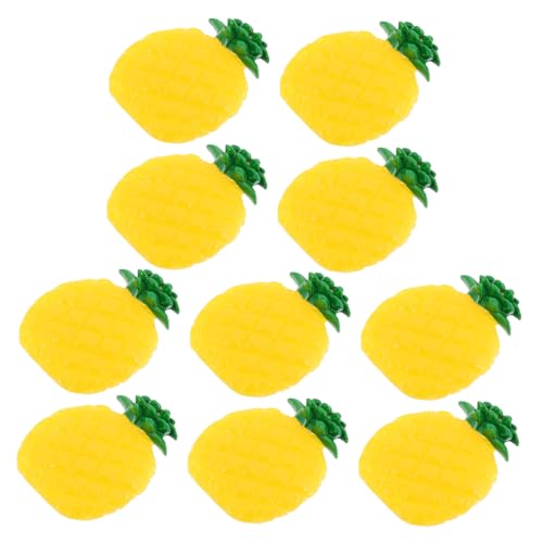 HONITANO 10 Stück Obst-Modell Künstliche Ananasdekoration Künstliche Ananasscheiben Obstdekoration Künstliches Ananas- Simulationsstütze Künstliches Obst Zur Auslage PVC Orange von HONITANO