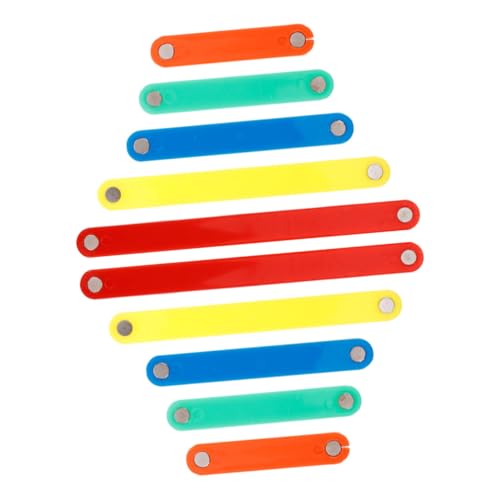 HONITANO 10 Stück Puzzle für magnetische bauklötze Mathe lernspielzeug Magnetische mathematische Manipulationen Satzstreifen Kleinkinder Plastik von HONITANO